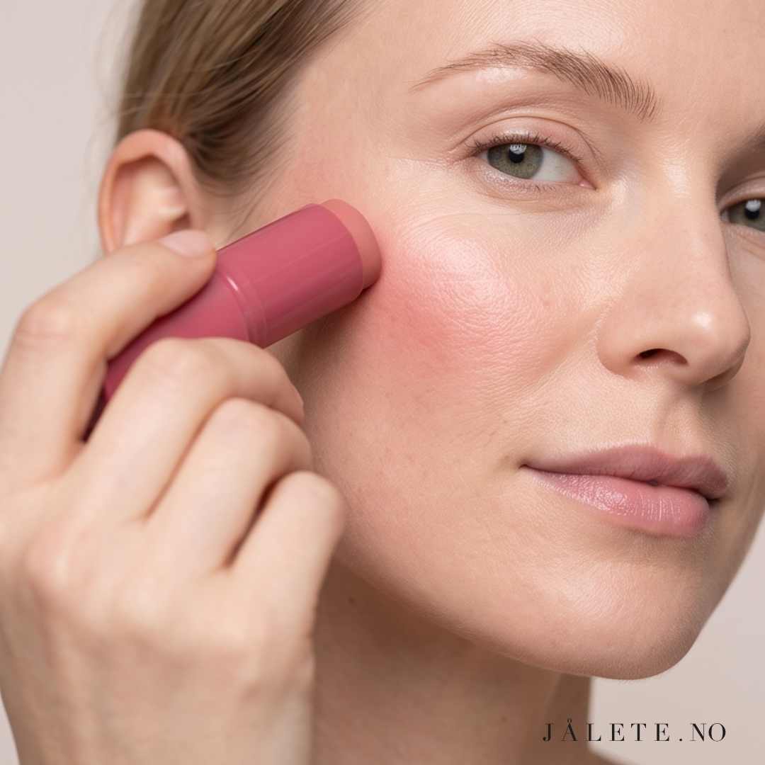 Kremet og byggbar blush i stick fra Pierre René. Velg 03 Pink Nectar eller 04 Blush Mauve. Vegansk, silkemyk og enkel å påføre.