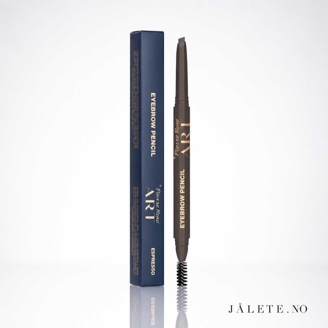 Pierre René Brow Pencil ART har vinklet spiss, myk brynsbørste og opptil 24 timers hold. Fyll inn brynene presist og velg mellom tre nyanser.