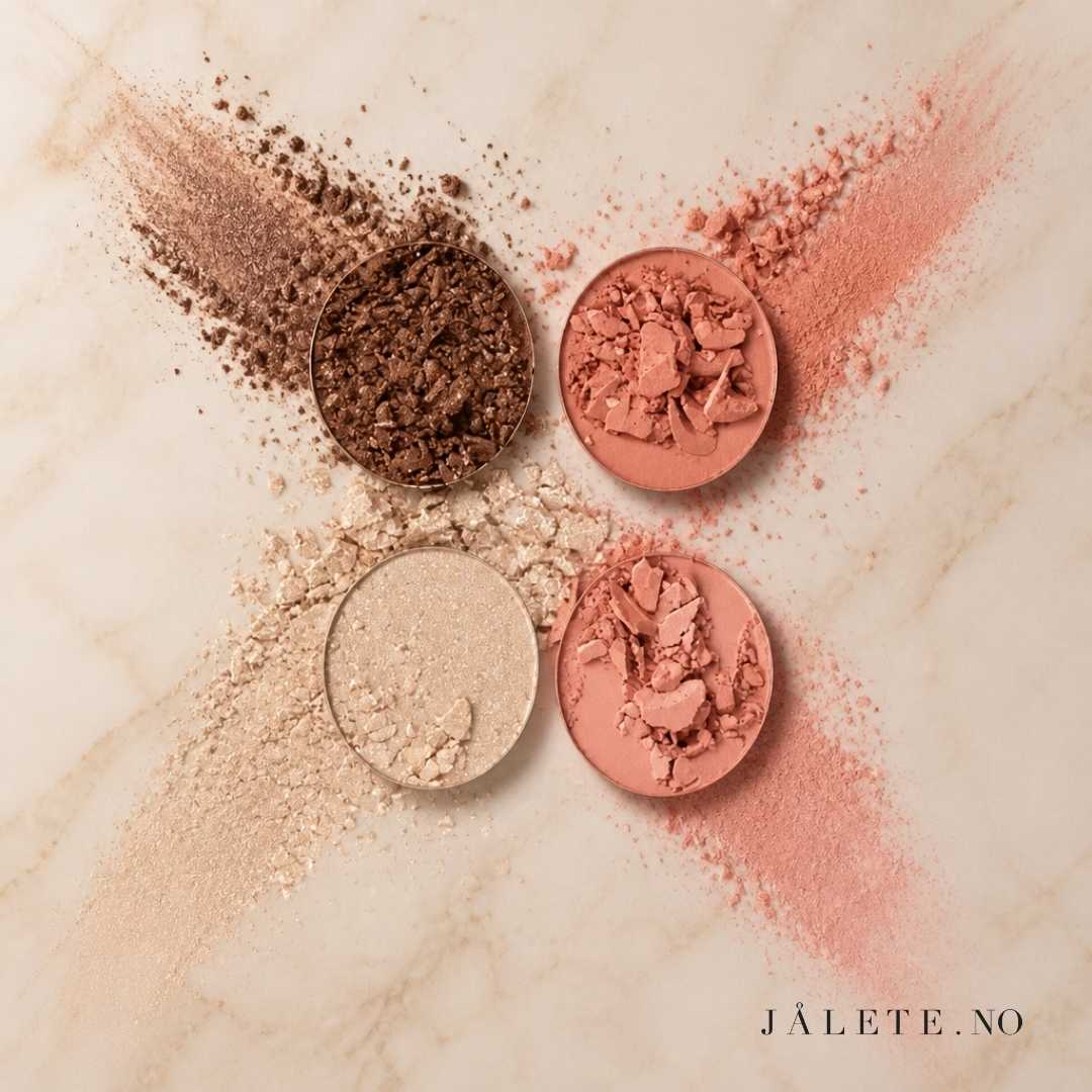 Pierre René Everyday Elegance Palette Rose med to matte blush, bronzer og highlighter. En kompakt palett til ansikt og øyne med byggbare nyanser.