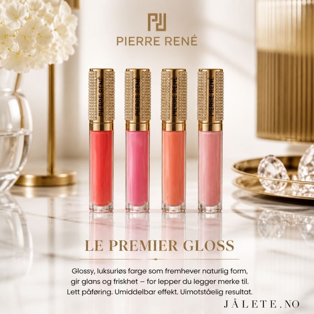 Pierre René Le Premier Lipgloss gir intens glans og subtil farge i 4 nyanser. Vegansk, Made in EU og med pleiende ingredienser. Kjøp hos Jålete.no.