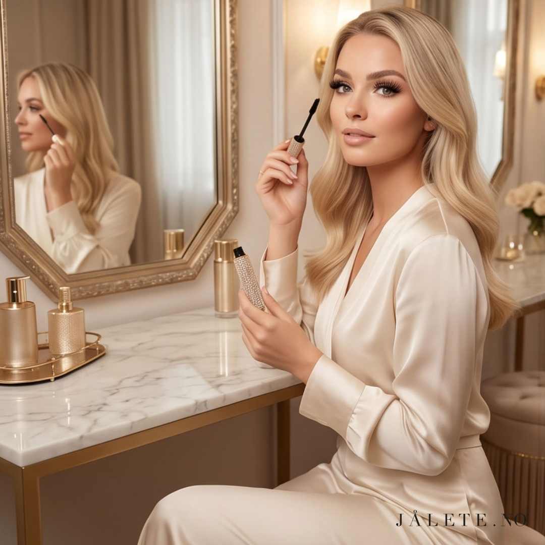 Pierre René Le Premier Mascara gir intens svart farge, volum og løft. Med silikonbørste, panthenol og ricinusolje i glamorøs blingforpakning.