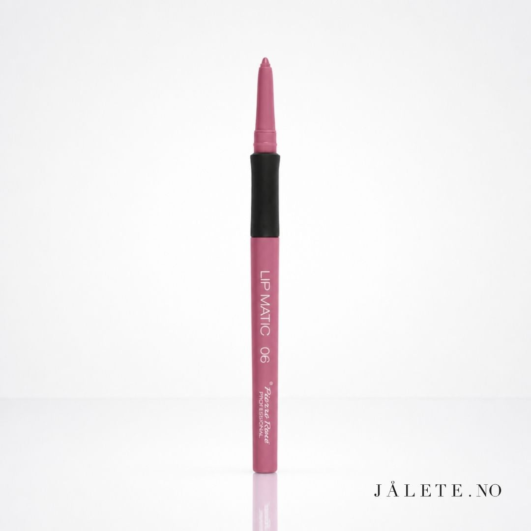 Pierre René Lip Matic Lipliner er en vannfast twist-up lipliner som gir presis leppekontur, god holdbarhet og fungerer perfekt under gloss.