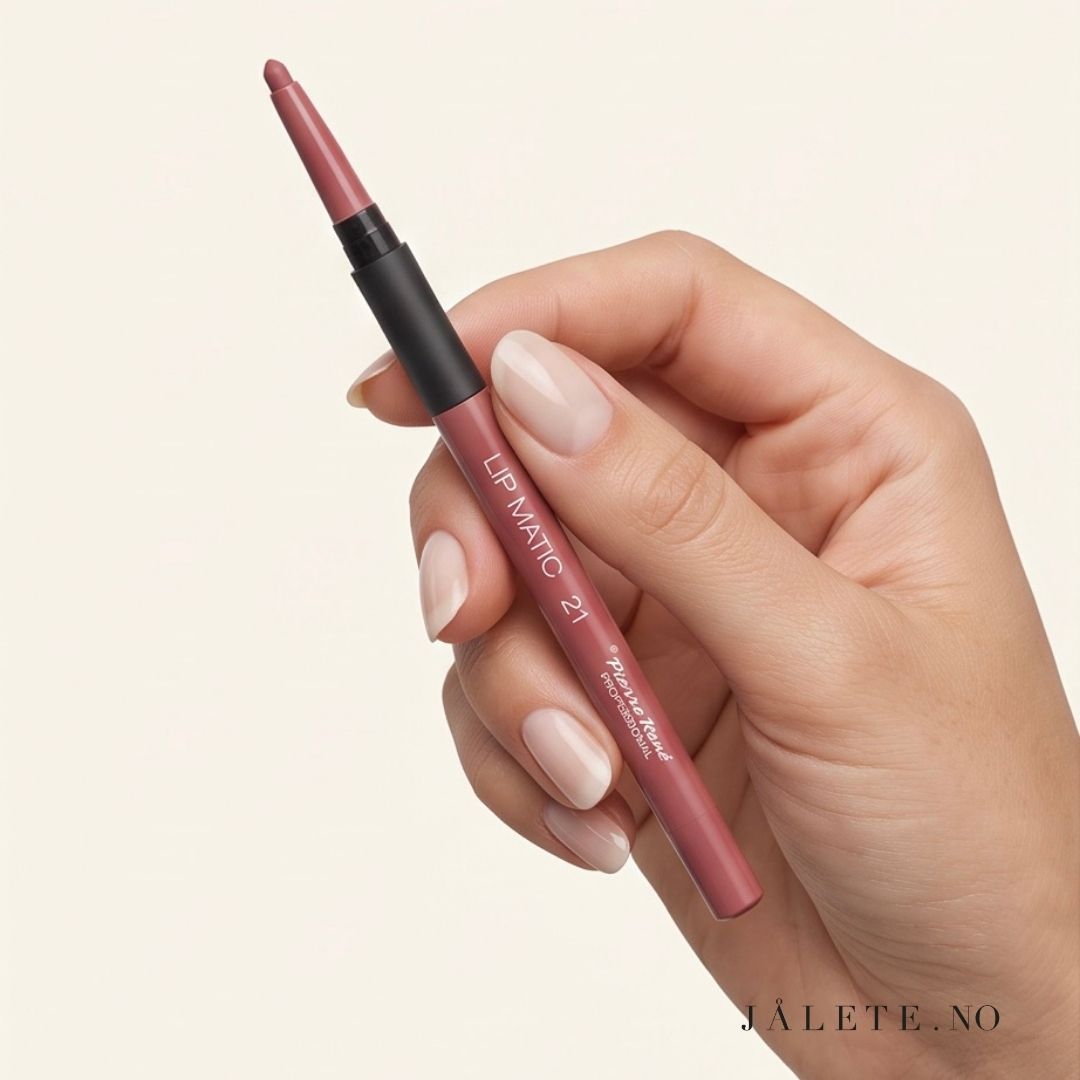  Pierre René Lip Matic Lipliner er en vannfast lipliner i twist-format (ingen spissing) som gir presis definisjon og bedre hold under gloss eller lip oil.