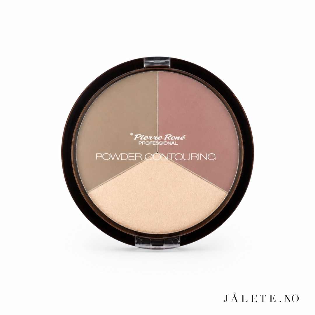 Multifunksjonell contouring-palett med bronzer, blush og highlighter. Høyt pigmentert, lett å blende og svært drøy. Made in EU.