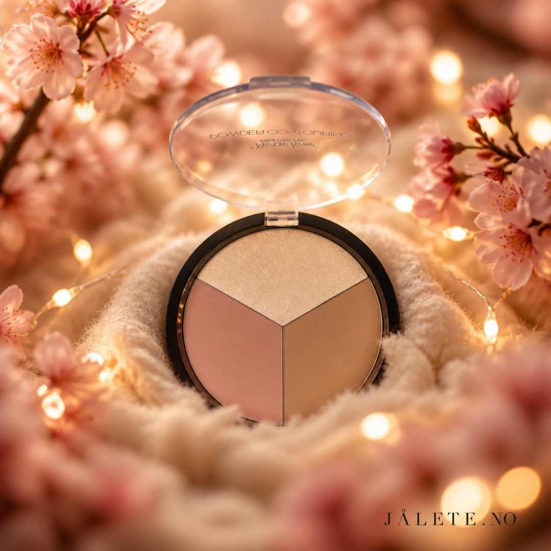 Multifunksjonell contouring-palett med bronzer, blush og highlighter. Høyt pigmentert, lett å blende og svært drøy. Made in EU.