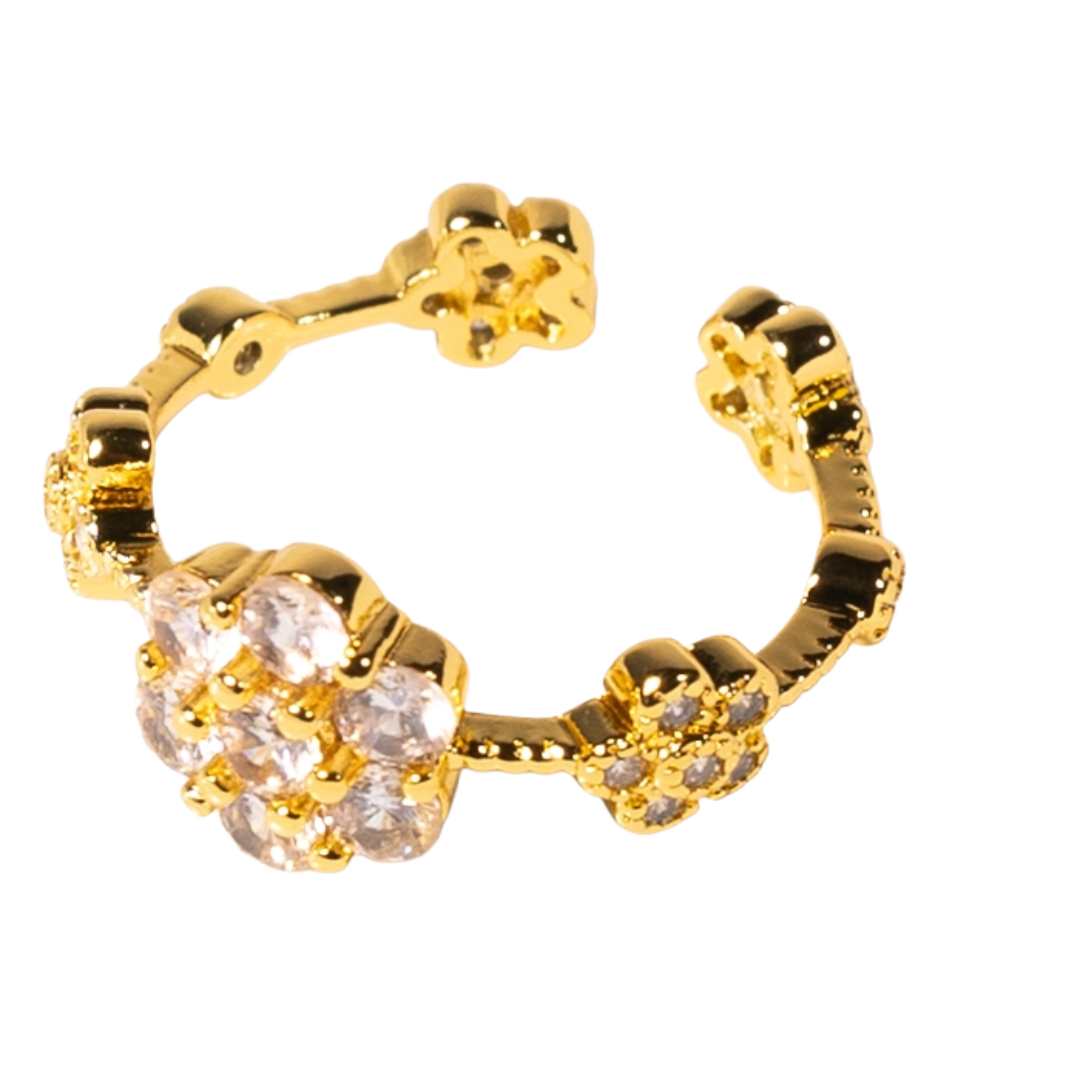Ring Romatic Flower, Kobber, nikkelfritt, gullfarget fra LØW