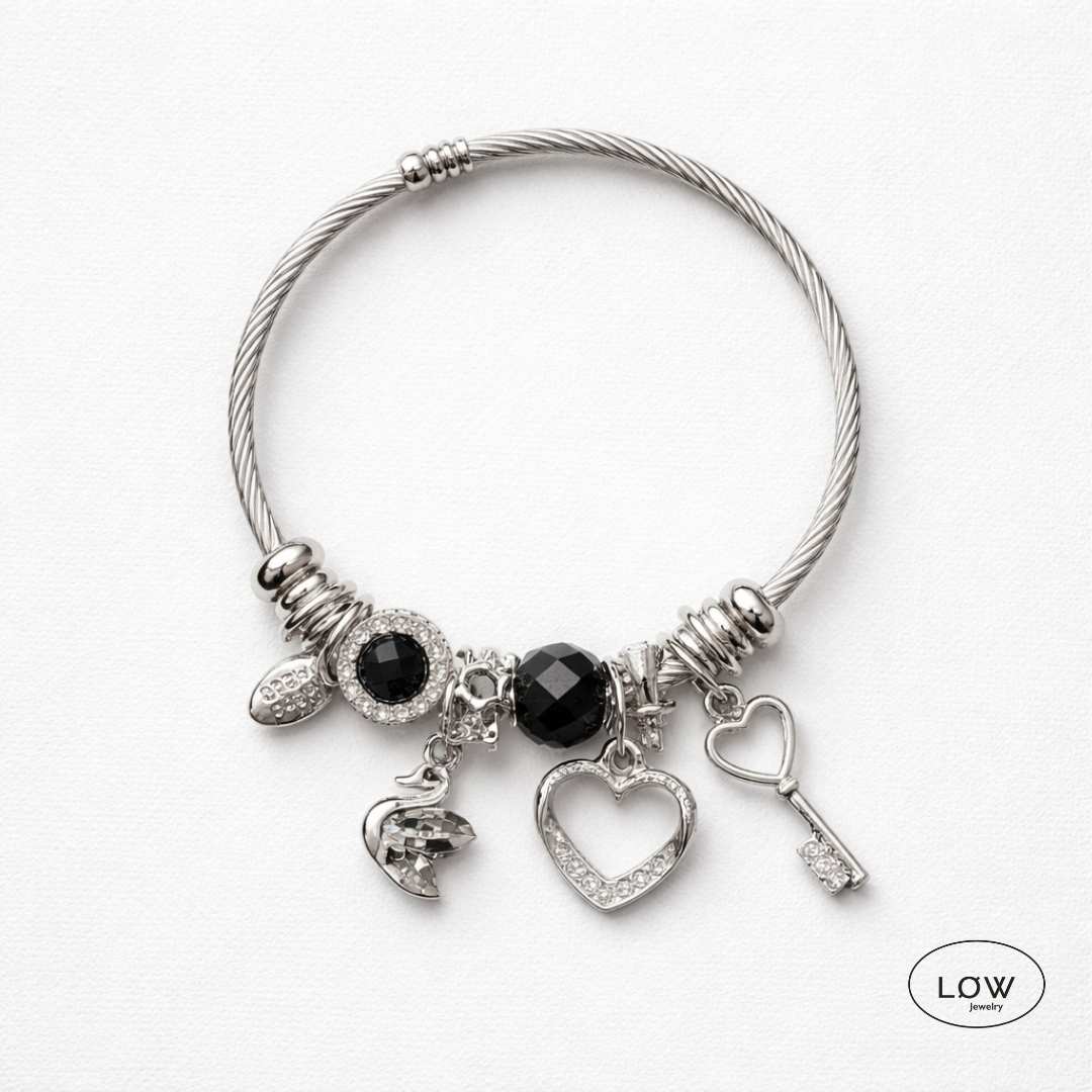 Charms armbånd Romantic Charm Bracelet ferdig fylt charmsarmbånd LØW Jewelry