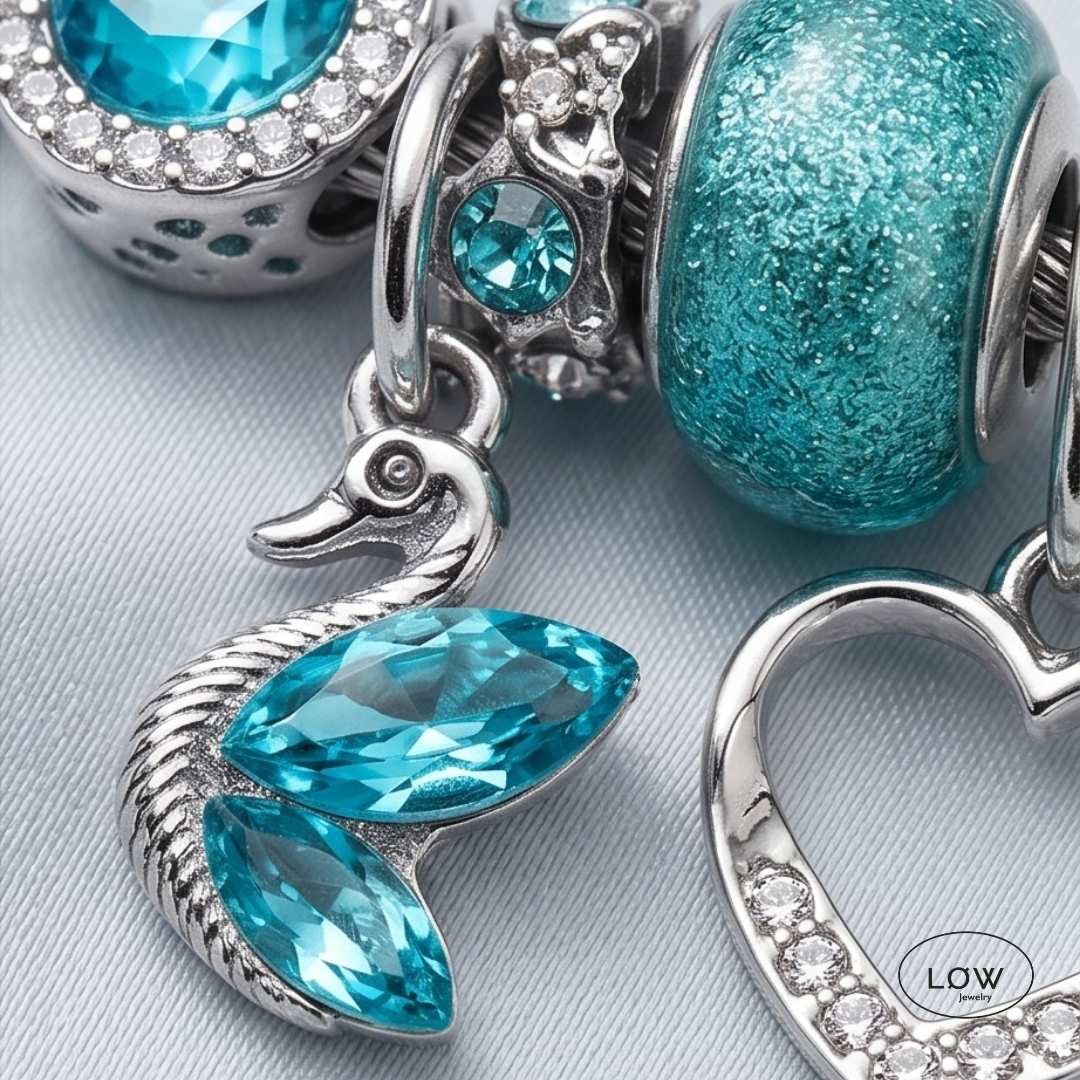 Charms armbånd Romantic Charm Bracelet ferdig fylt charmsarmbånd LØW Jewelry
