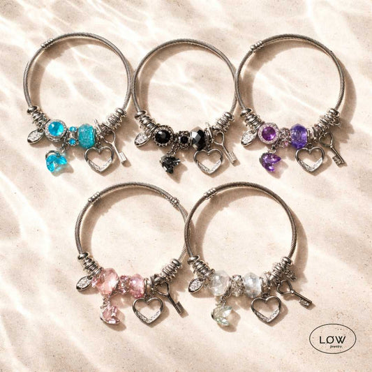 Charms armbånd Romantic Charm Bracelet ferdig fylt charmsarmbånd LØW Jewelry