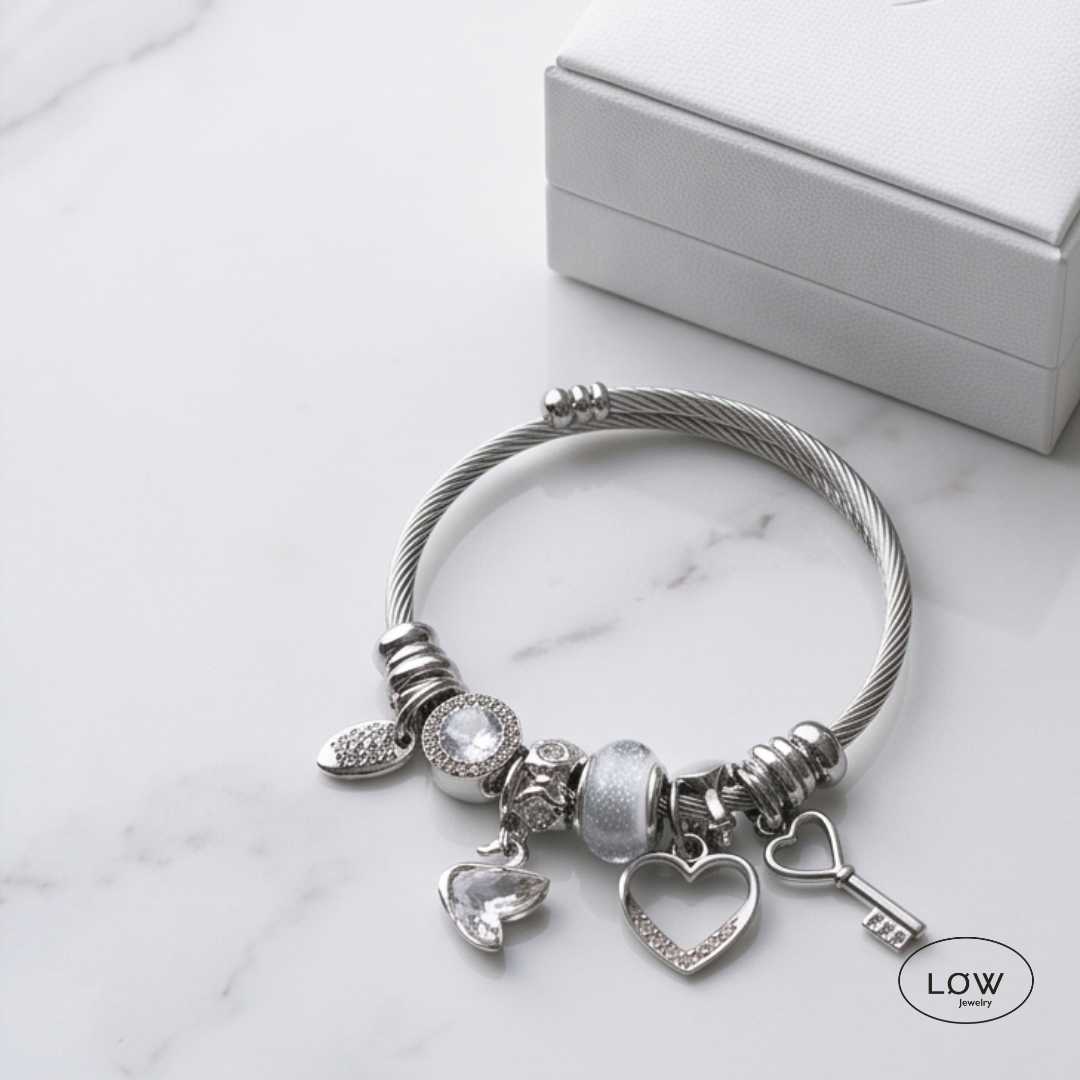 Charms armbånd Romantic Charm Bracelet ferdig fylt charmsarmbånd LØW Jewelry