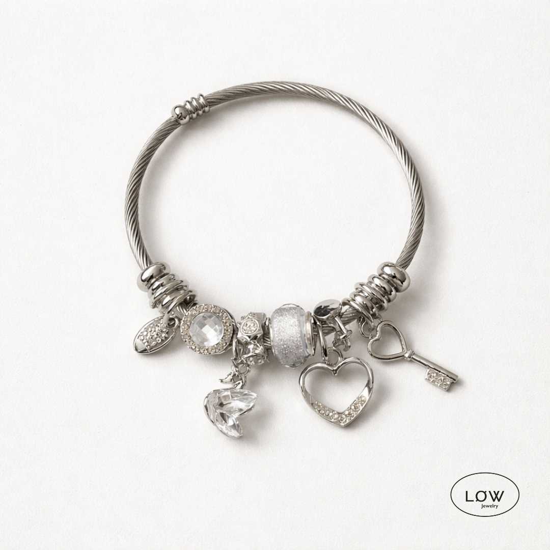 Charms armbånd Romantic Charm Bracelet ferdig fylt charmsarmbånd LØW Jewelry