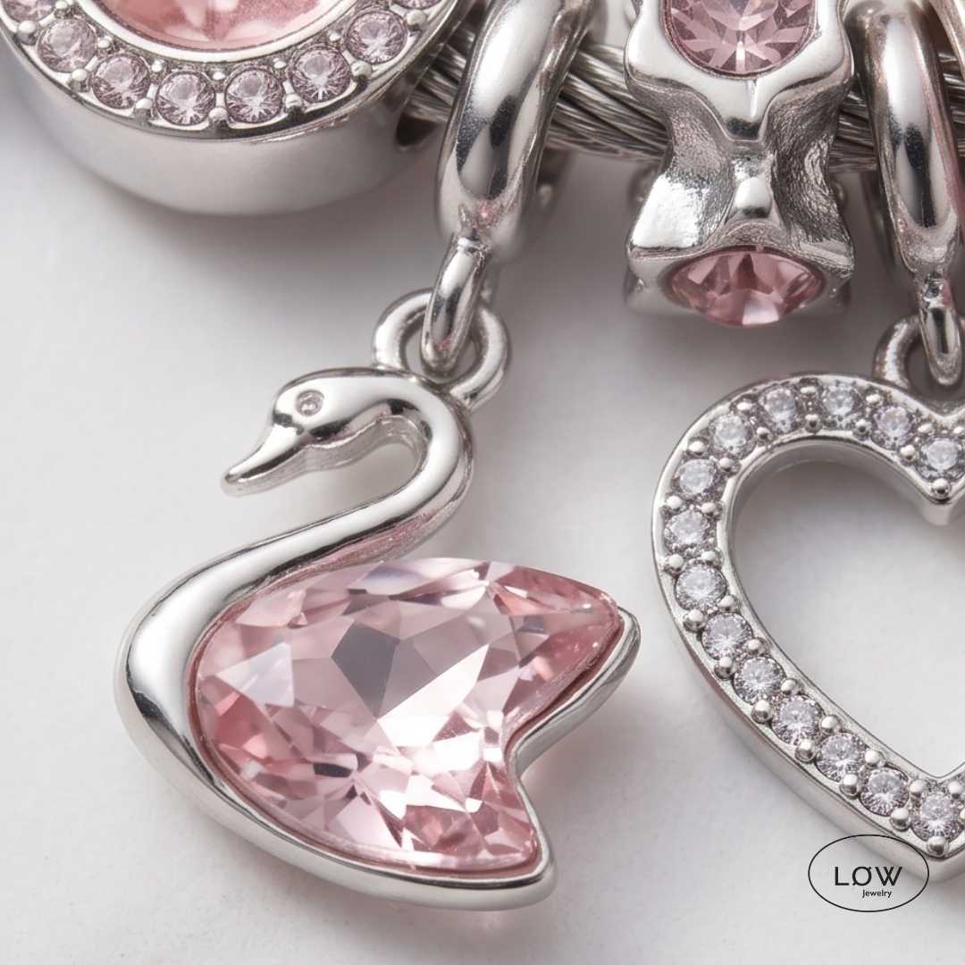 Charms armbånd Romantic Charm Bracelet ferdig fylt charmsarmbånd LØW Jewelry
