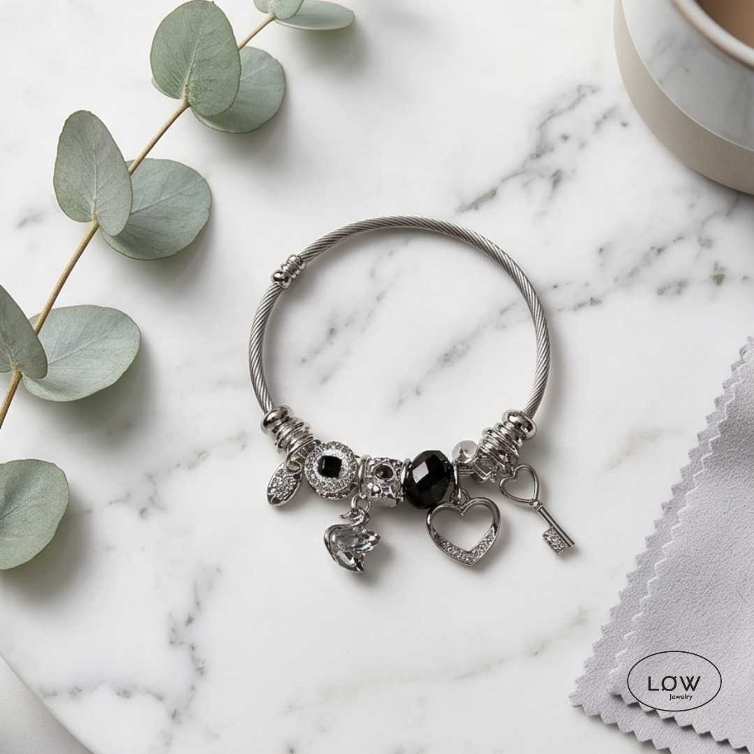 Charms armbånd Romantic Charm Bracelet ferdig fylt charmsarmbånd LØW Jewelry