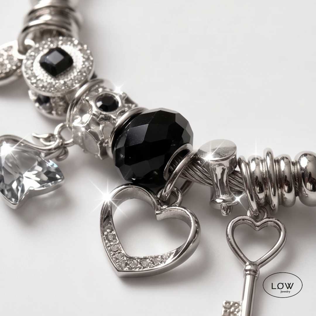 Charms armbånd Romantic Charm Bracelet ferdig fylt charmsarmbånd LØW Jewelry