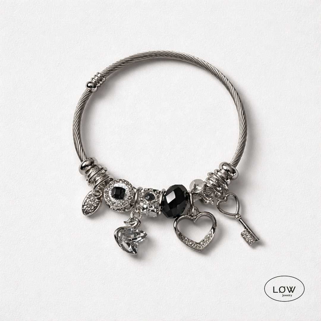 Charms armbånd Romantic Charm Bracelet ferdig fylt charmsarmbånd LØW Jewelry