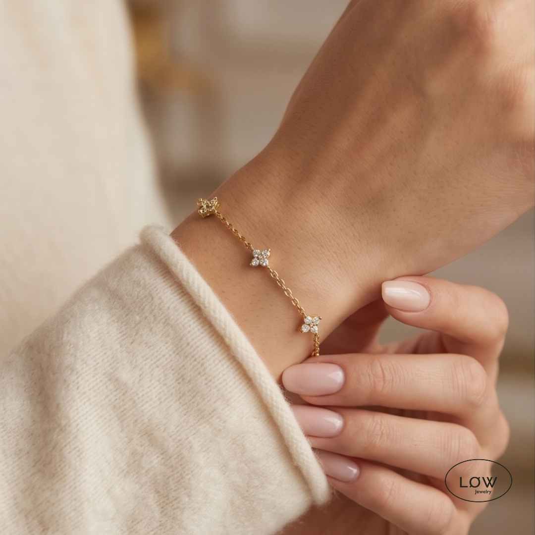 Armbånd Romantic Flowers Bracelet LØW Jewelry