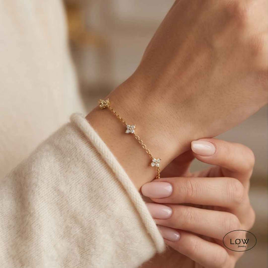 Armbånd Romantic Flowers Bracelet LØW Jewelry
