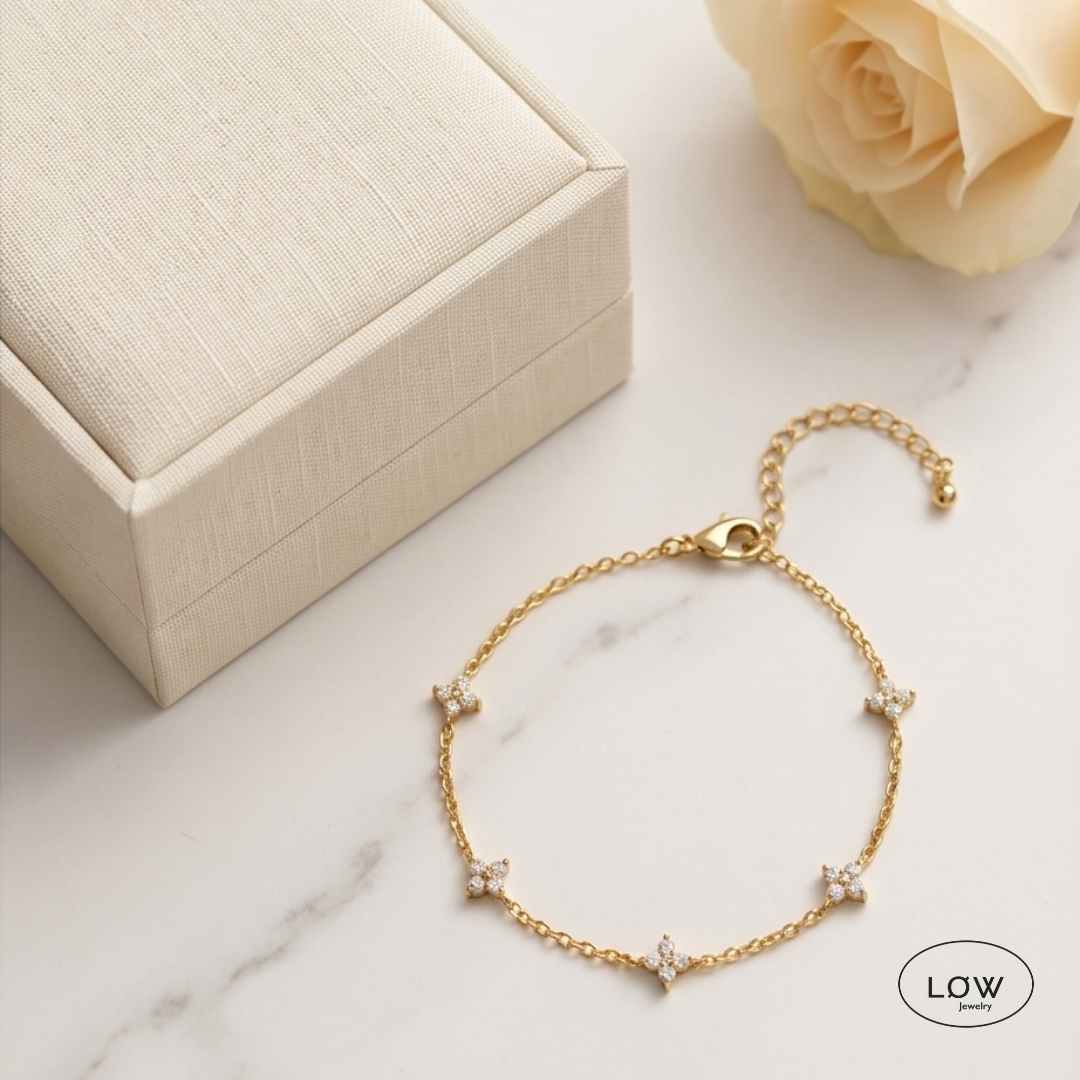 Armbånd Romantic Flowers Bracelet LØW Jewelry