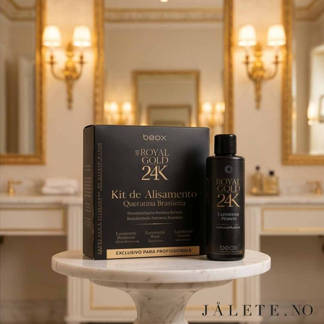 Royal Gold 24K keratinbehandling hjemme før og etter keratinbehandling one-step rettere og sunnere hår hjemme