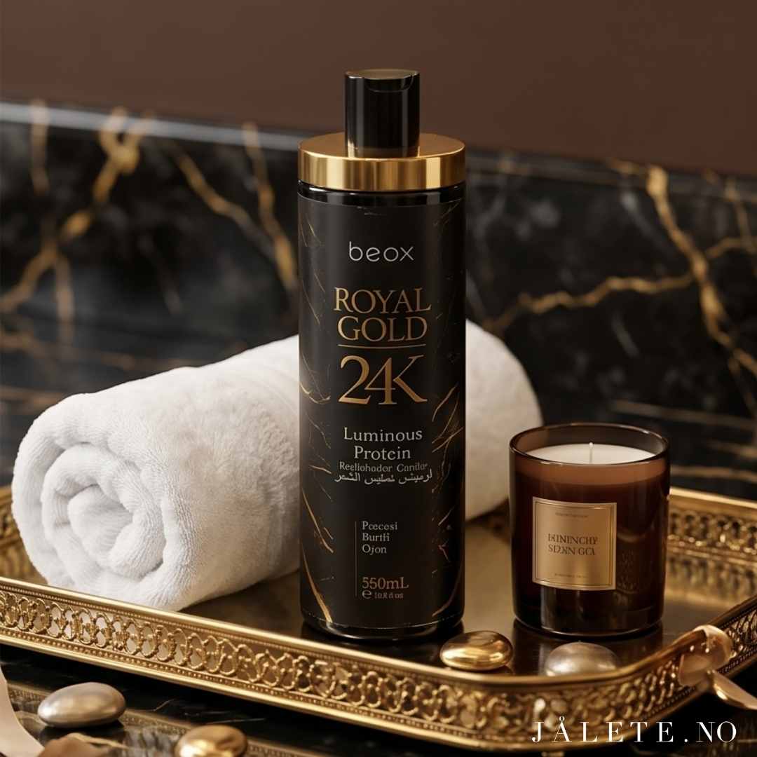 Royal Gold 24K keratinbehandling hjemme før og etter keratinbehandling one-step rettere og sunnere hår hjemme 500ml