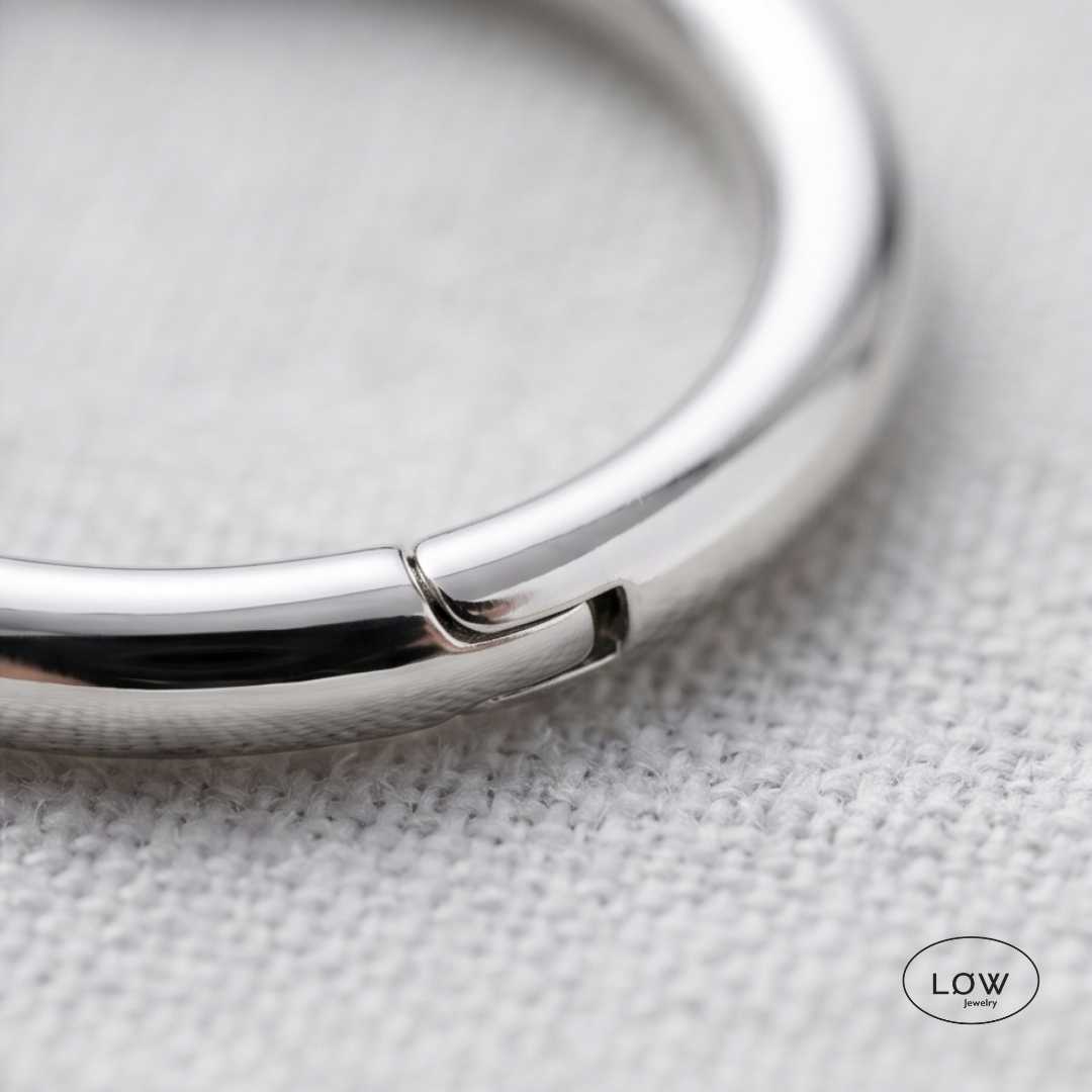 Øreringer hoops Silver Essential Hoop Earrings LØW Jewelry