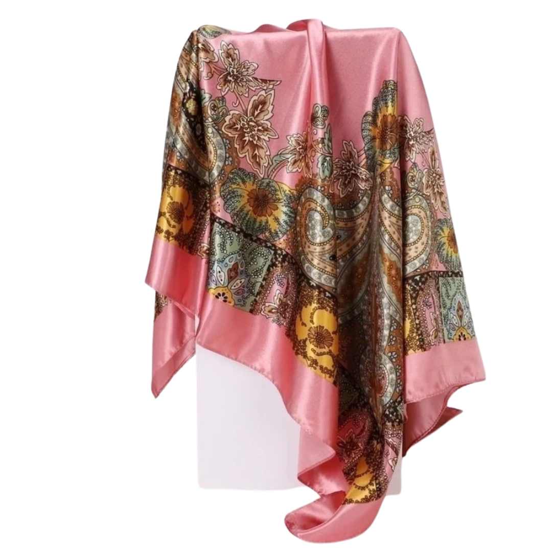 Satin skjerf 90cm x 90 cm LØW