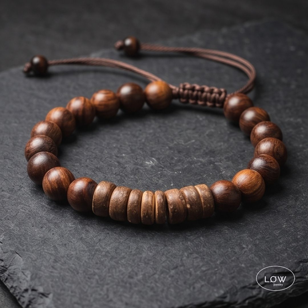 Timber Stone Bracelet fra LØW Jewelry armbånd perler i tre