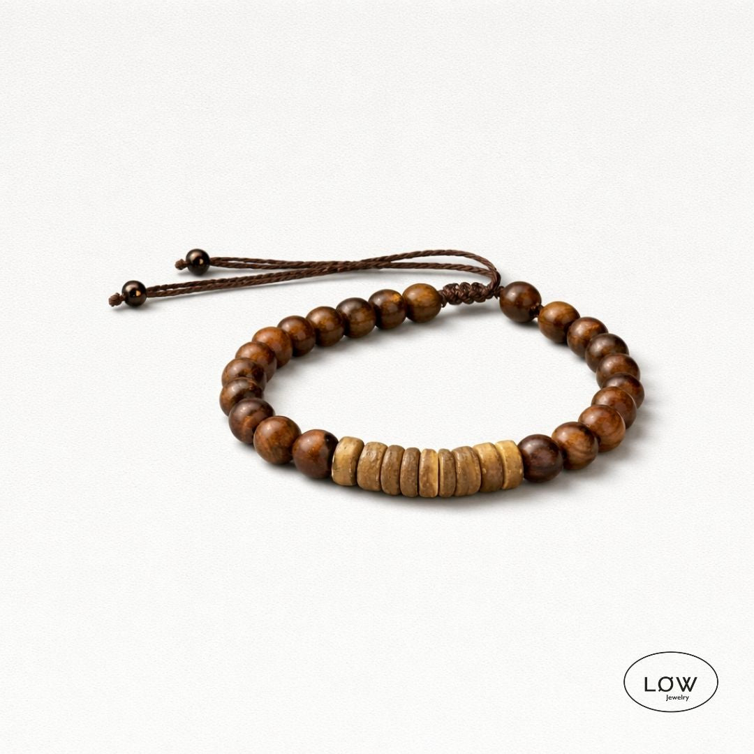 Timber Stone Bracelet fra LØW Jewelry armbånd perler i tre