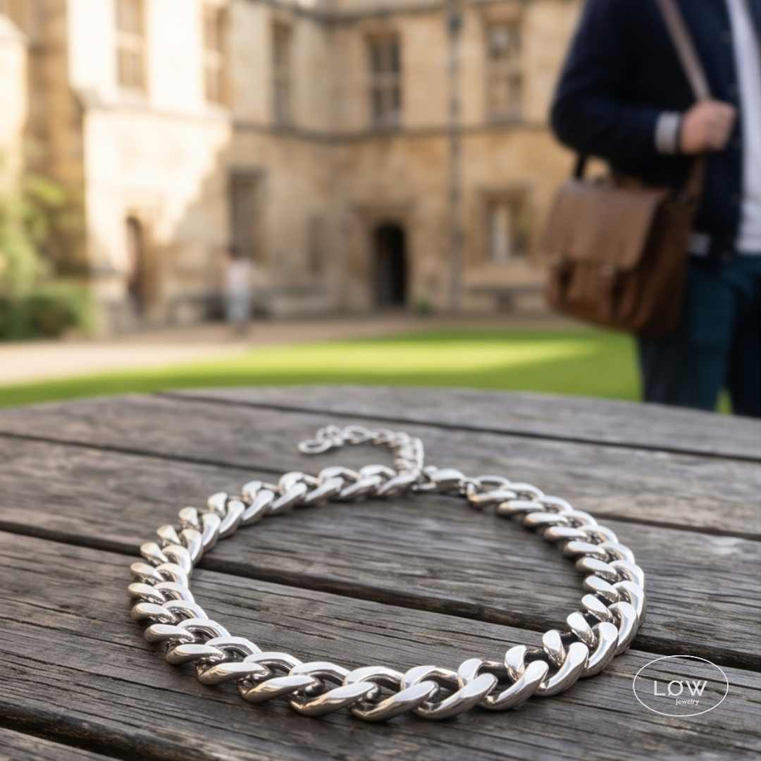 Armbånd Titan Forge Chain Bracelet herre unisex armbåndrustfritt stål  LØW Jewelry Stainless steel