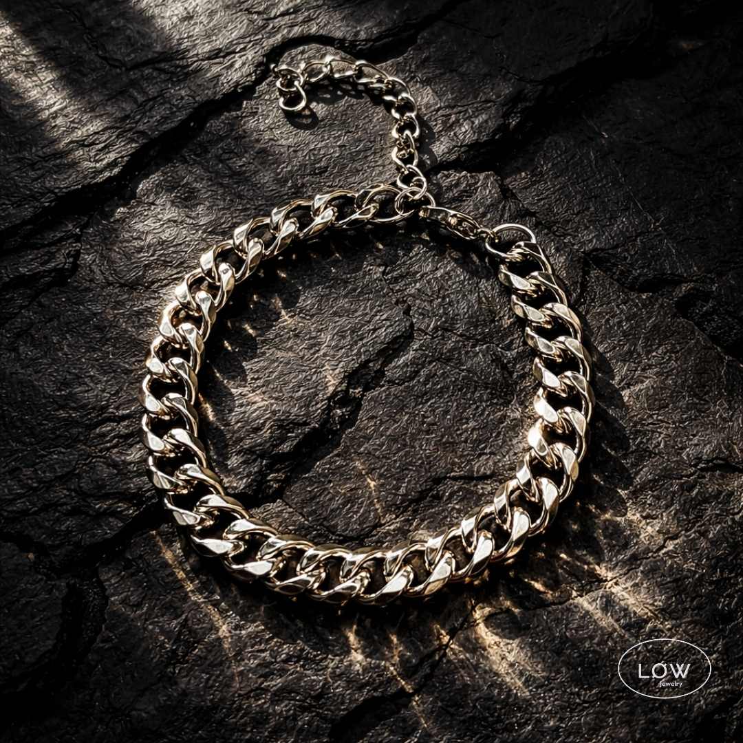 Armbånd Titan Forge Chain Bracelet herre unisex armbåndrustfritt stål  LØW Jewelry Stainless steel