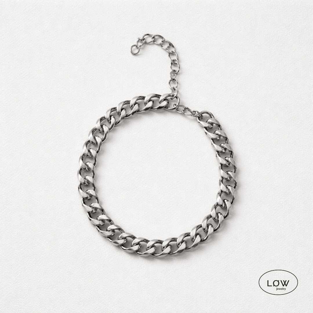 Armbånd Titan Forge Chain Bracelet herre unisex armbåndrustfritt stål  LØW Jewelry Stainless steel