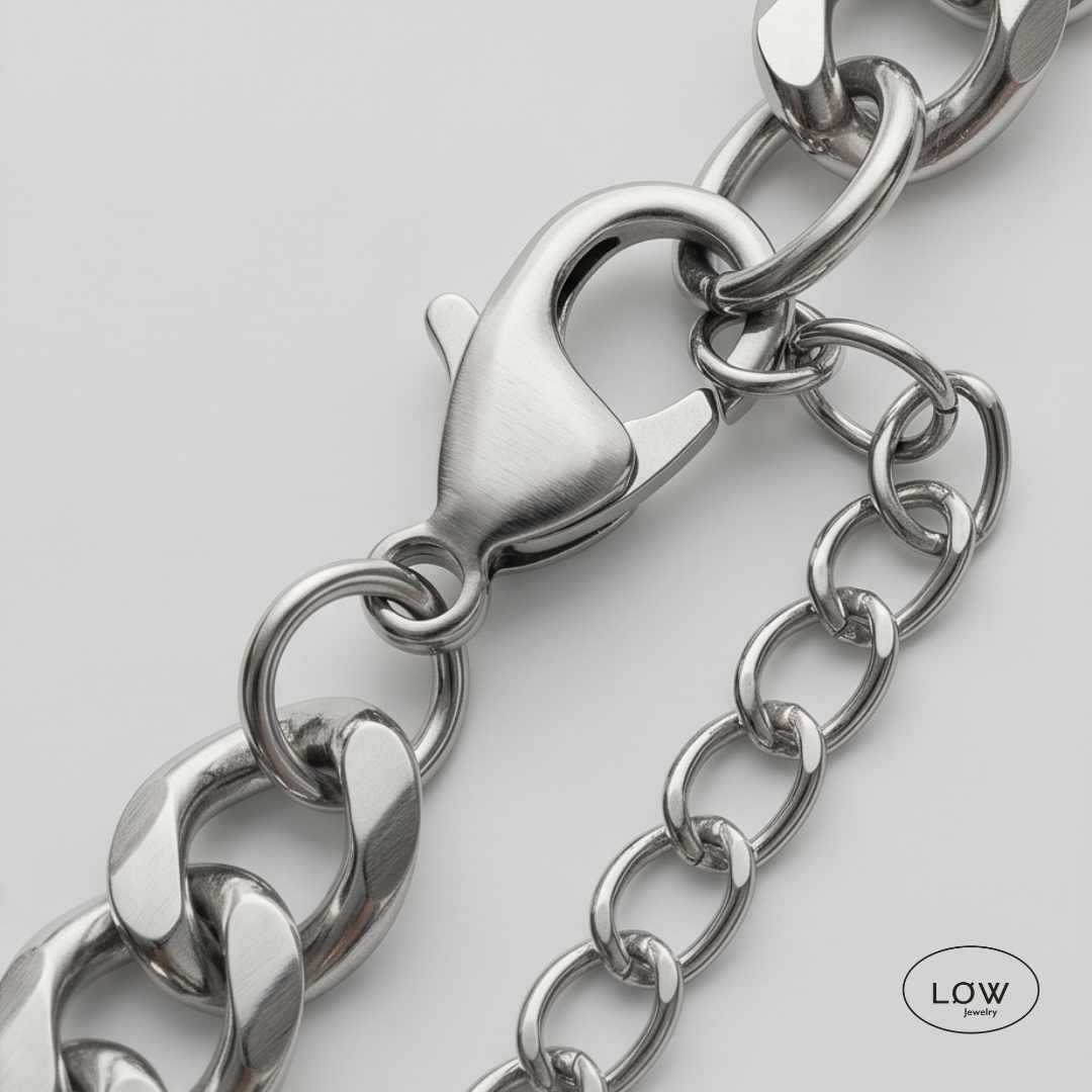 Armbånd Titan Forge Chain Bracelet herre unisex armbåndrustfritt stål  LØW Jewelry Stainless steel