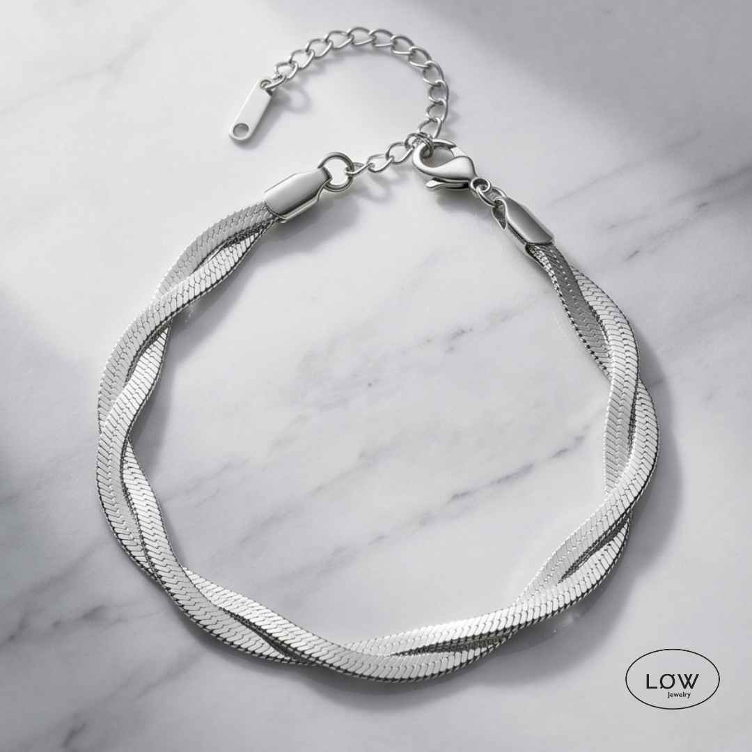 Armbånd Twin Twist Chain Bracelet LØW Jewelry