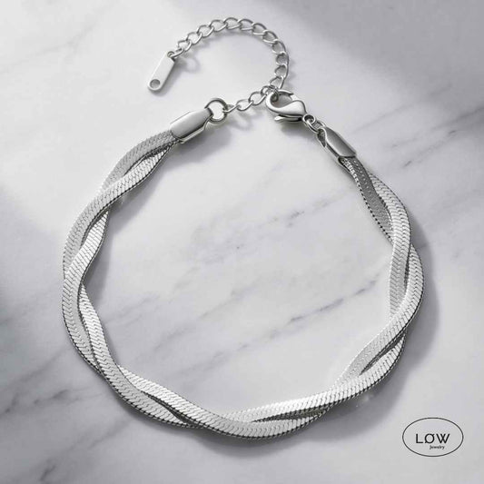 Armbånd Twin Twist Chain Bracelet LØW Jewelry