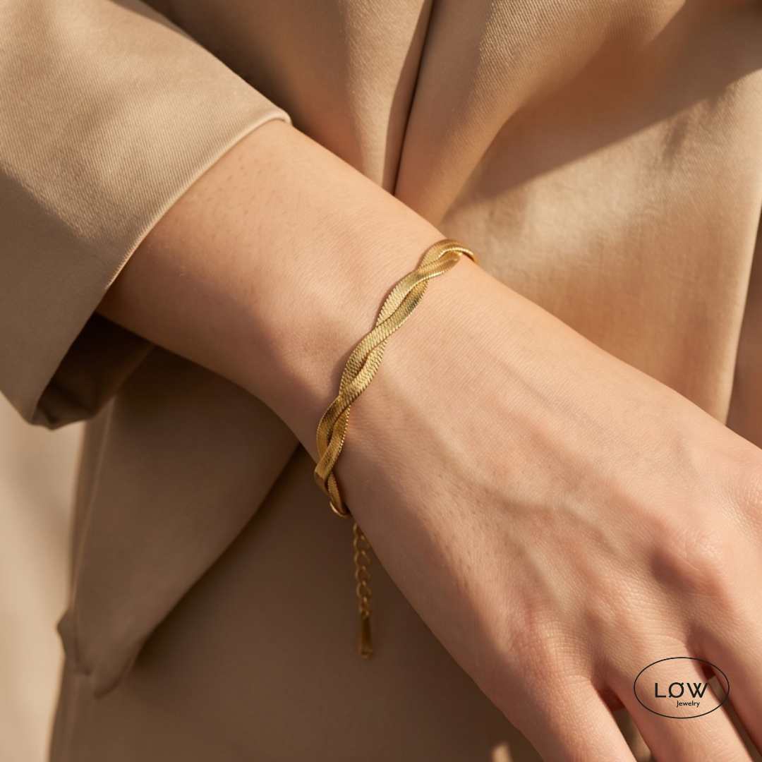 Twin Flat Chain racelet armbånd LØW Jewely