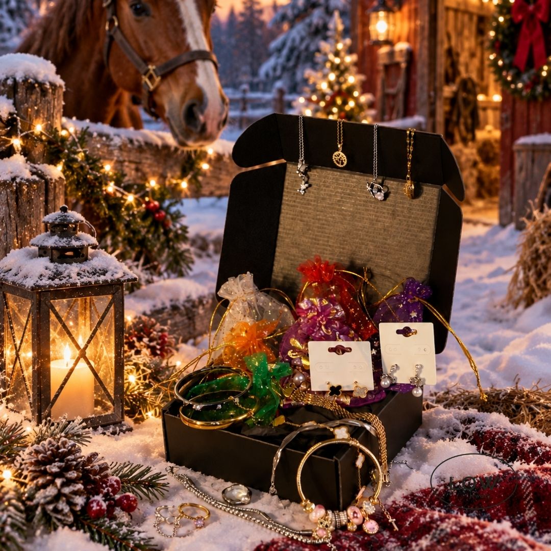 LØW Jewelry julekalender med 24 gull- og sølvfargede smykker. Verdi fra 3.096 kr – din pris 1.990 kr. Ringer, ørepynt, charms og mer.