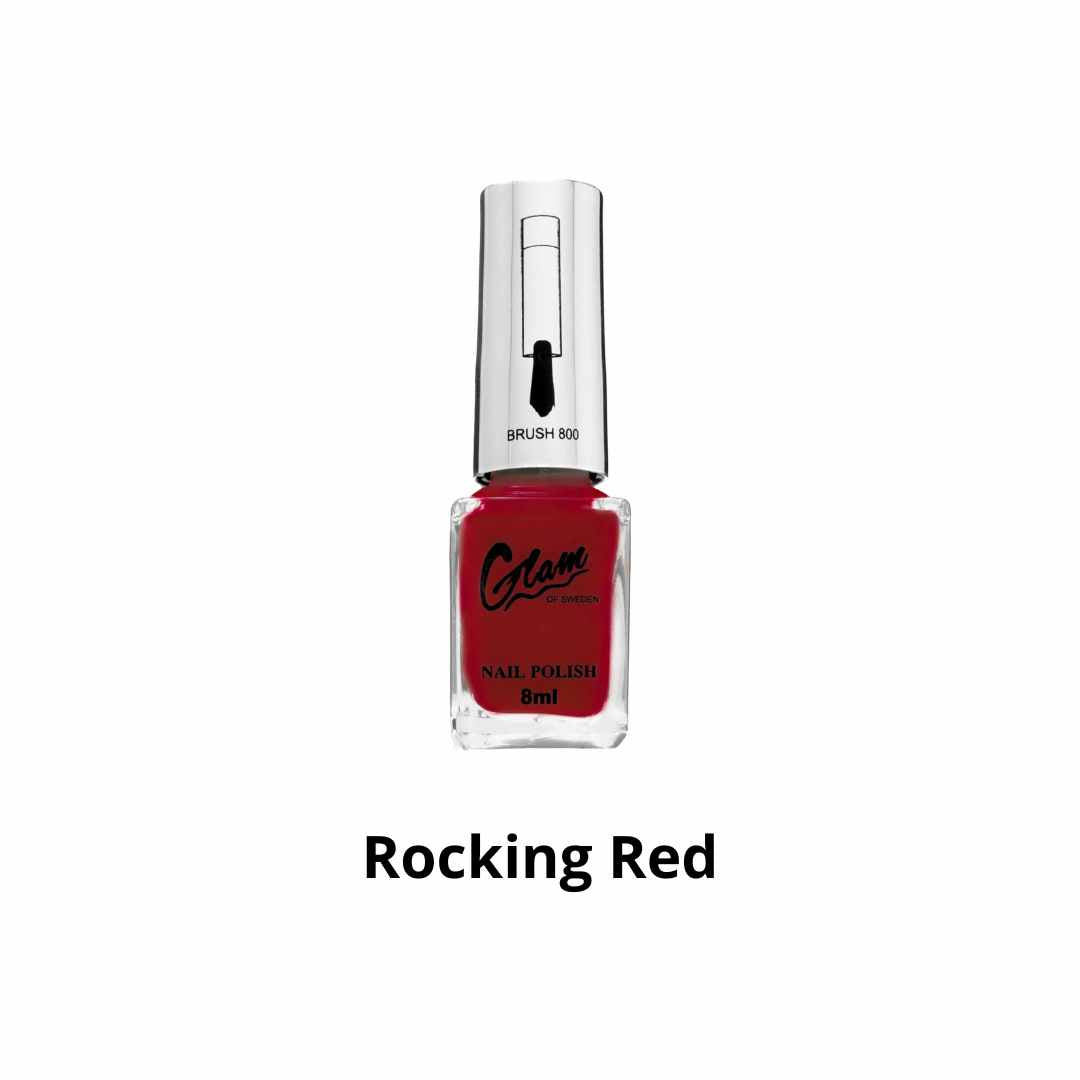 Neglelakk 8ml Glam of Sweden Rocking Red