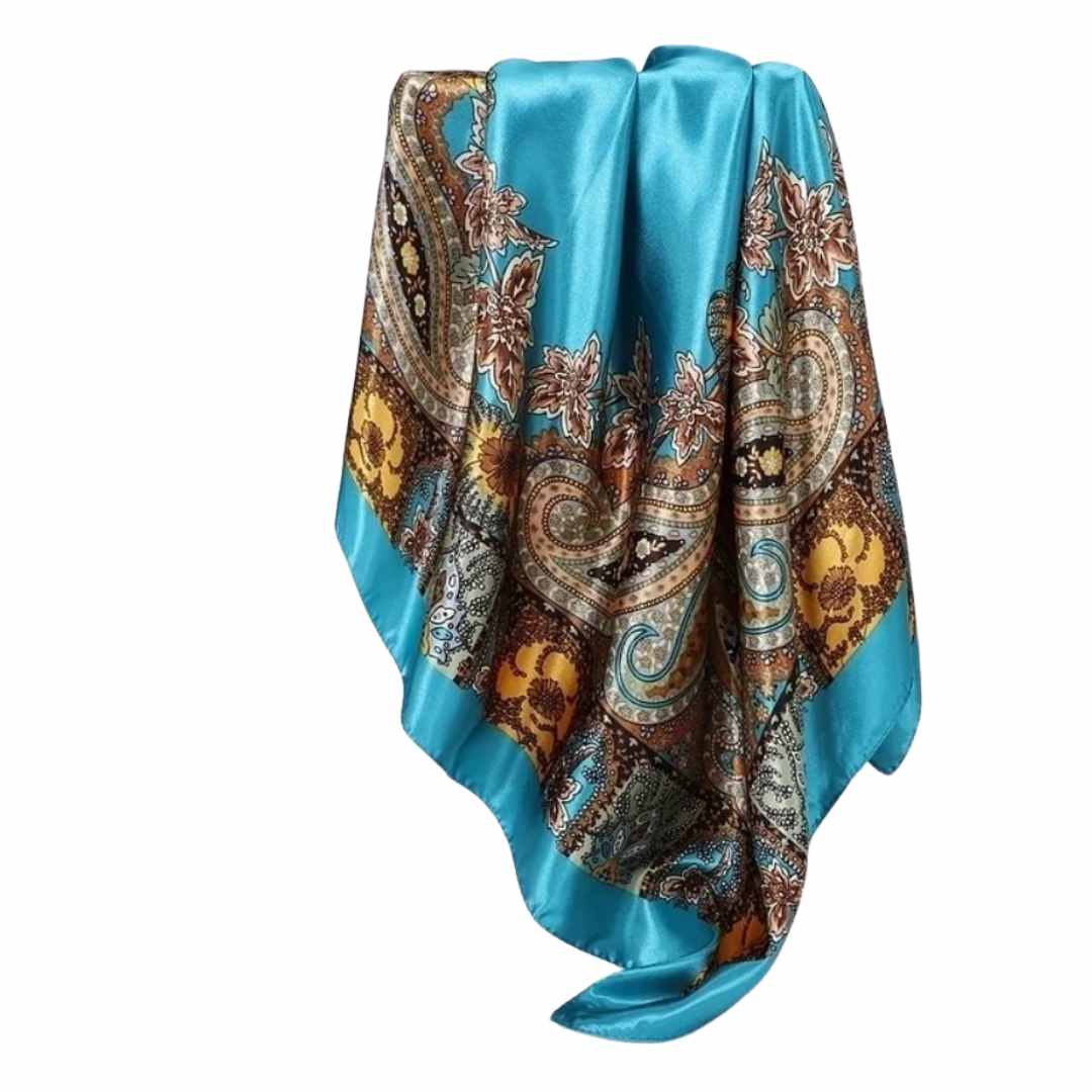Satin skjerf 90cm x 90 cm LØW